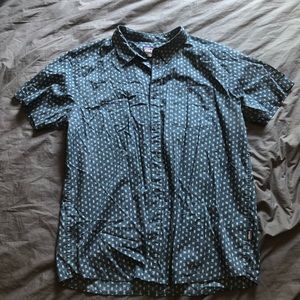 Blue Patagonia Short Sleeve Button Down